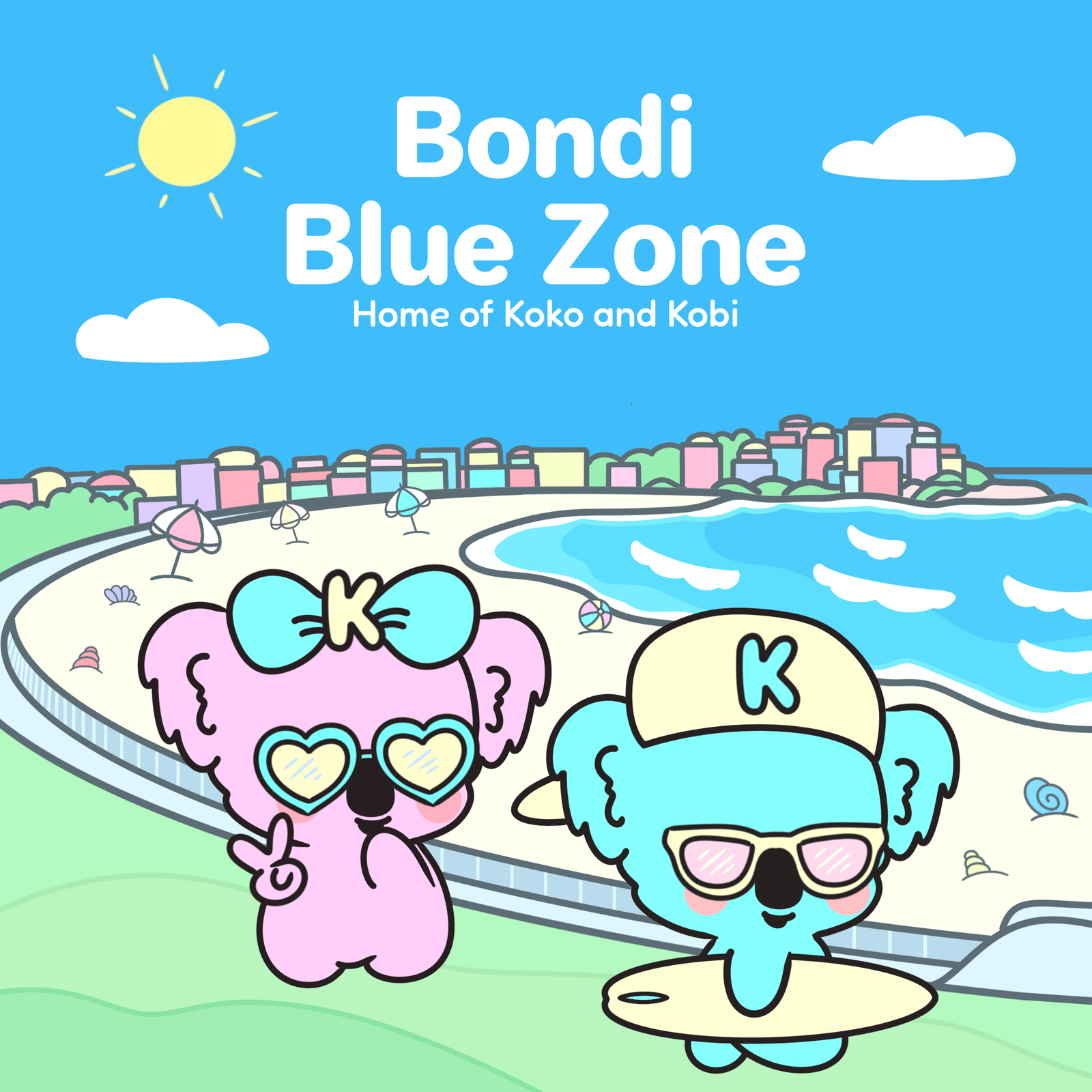 Koko and Kobi at Bondi Blue Zone, home of Koko and Kobi